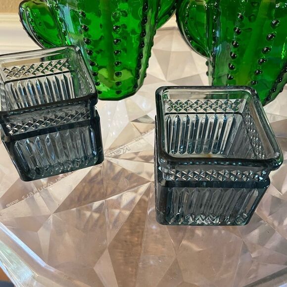 Target Bullseye Glass Cactus Flower Mason Jar Glasses set of 2 Sealed! - Picture 11 of 16